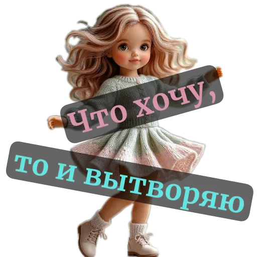 💇 Стикер «nina dolls» для Telegram