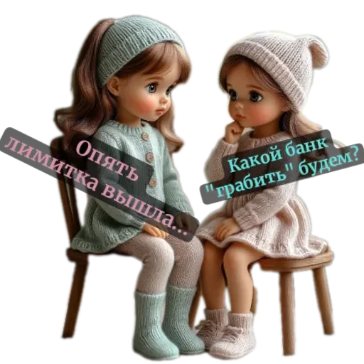 🧸 Стикер «nina dolls» для Telegram