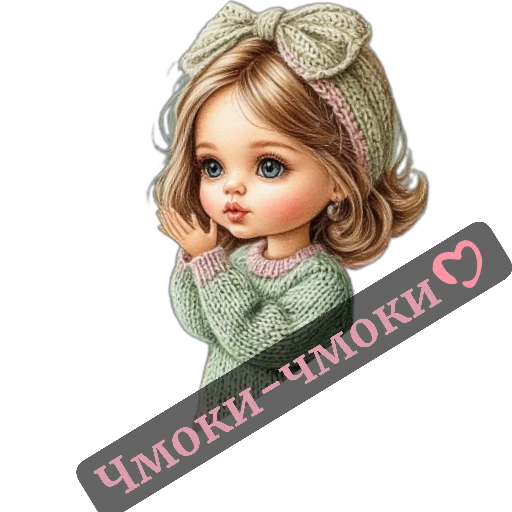 🧸 Стикер «nina dolls» для Telegram