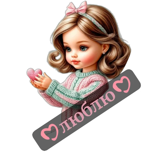 ✋ Стикер «nina dolls» для Telegram