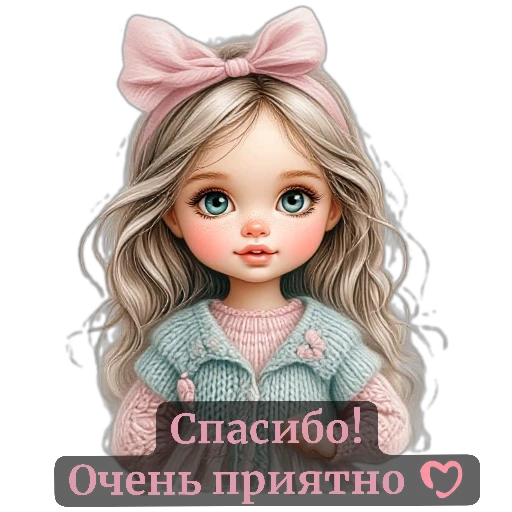 🧸 Стикер «nina dolls» для Telegram