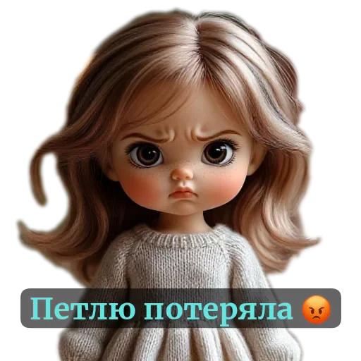 💇 Стикер «nina dolls» для Telegram