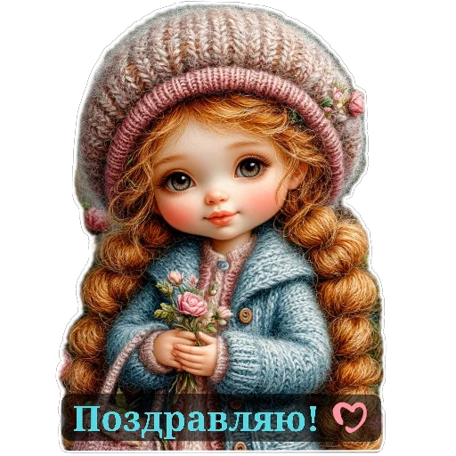 🧸 Стикер «nina dolls» для Telegram