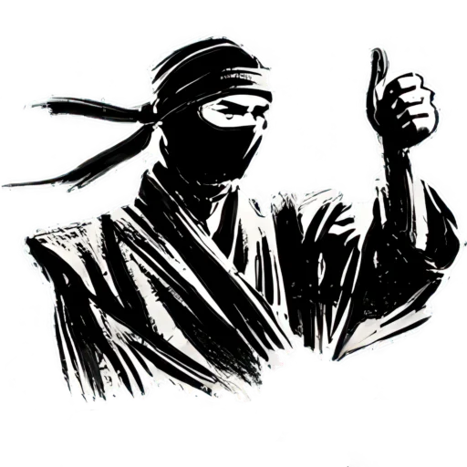 👍 Стикер «Ниндзя» для Telegram