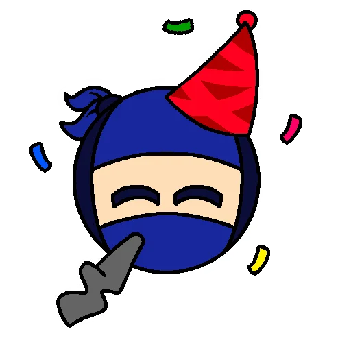 🥳 Стикер «Ninja pack» для Telegram