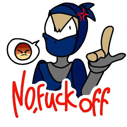 😡 Стикер «Ninja pack» для Telegram