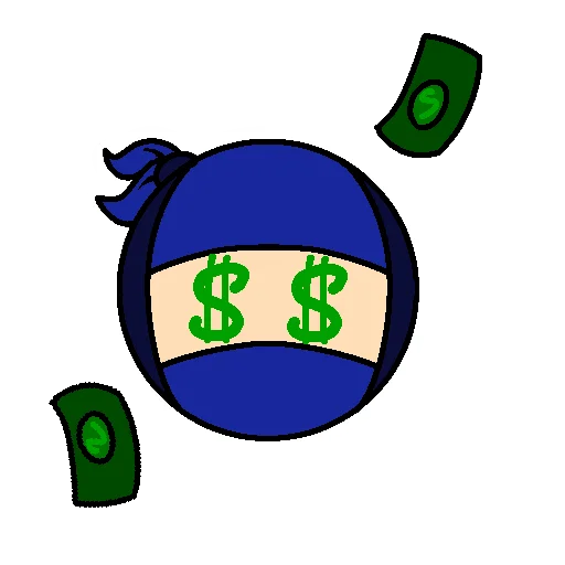 🤑 Стикер «Ninja pack» для Telegram
