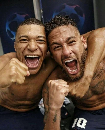 🥳 Стикер «neymar and mbappe» для Telegram