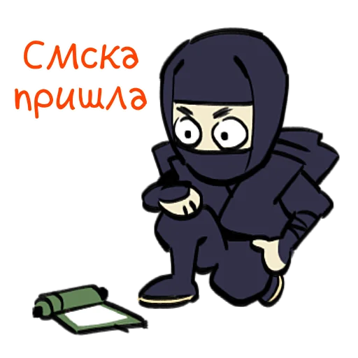 ✉ Стикер «Ниндзя Мичанс» для Telegram