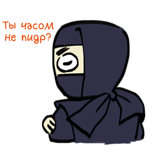 🤔 Стикер «Ниндзя Мичанс» для Telegram