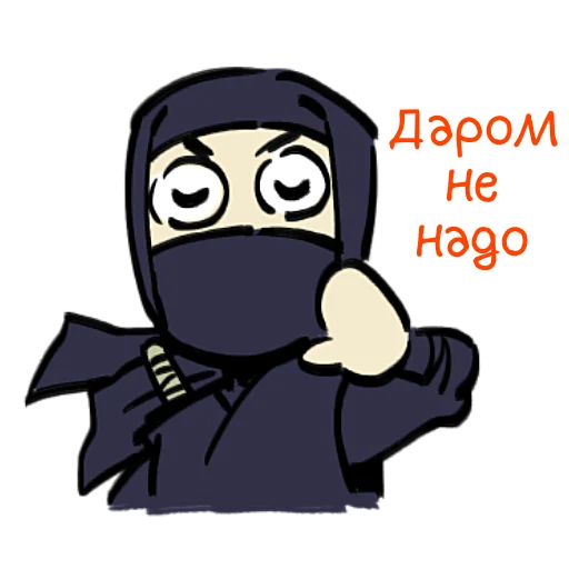 🙌 Стикер «Ниндзя Мичанс» для Telegram