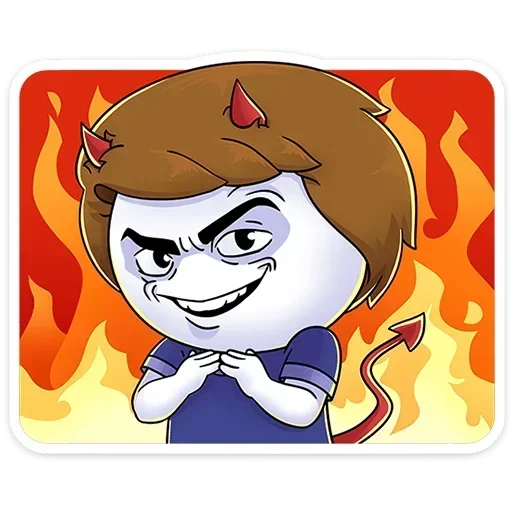 😈 Стикер «Нисик» для Telegram
