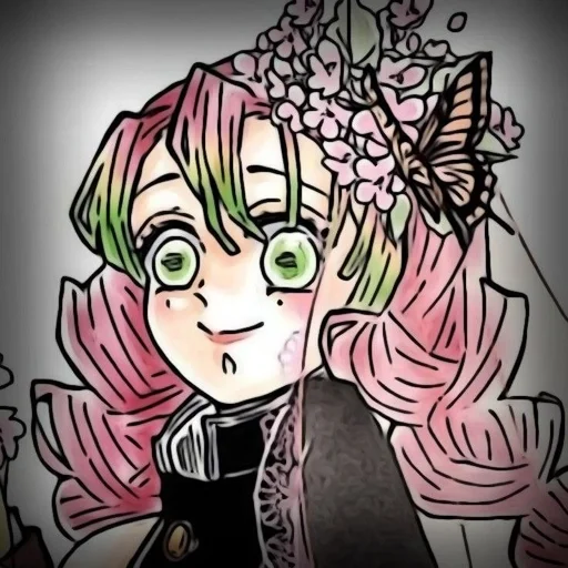 😊 Стикер «Mitsuri Kanroji» для Telegram