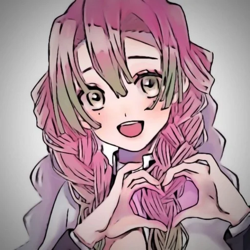 ❤️ Стикер «Mitsuri Kanroji» для Telegram