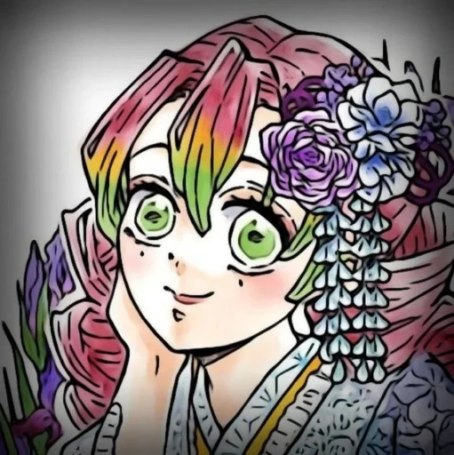 🙂 Стикер «Mitsuri Kanroji» для Telegram
