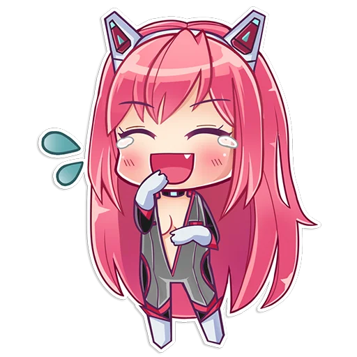 Стикерпак Nivis-chan для Telegram