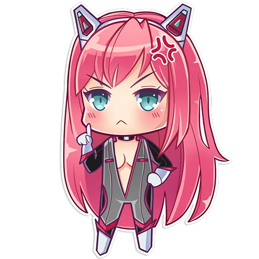 😡 Стикер «Nivis-chan» для Telegram