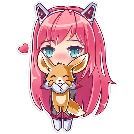 ❤️ Стикер «Nivis-chan» для Telegram