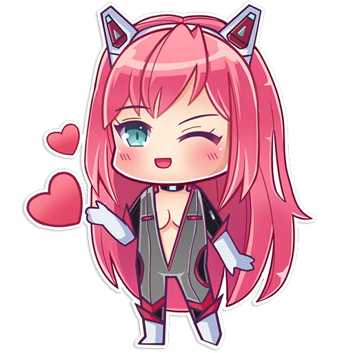 ❤️ Стикер «Nivis-chan» для Telegram