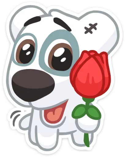 🌹 Стикер «Стикеры VK» для Telegram