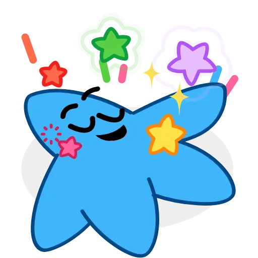 😵‍💫 Стикер «Mood Star» для Telegram