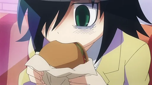 😋 Стикер «Не моя вина что я не популярна Watamote» для Telegram