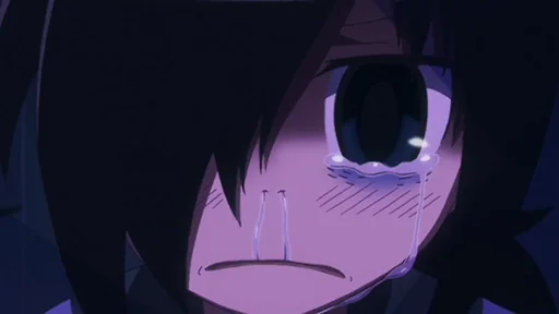 😭 Стикер «Не моя вина что я не популярна Watamote» для Telegram