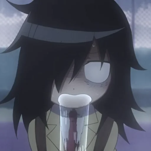 🚰 Стикер «Не моя вина что я не популярна Watamote» для Telegram