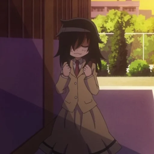 🚶‍♂️ Стикер «Не моя вина что я не популярна Watamote» для Telegram