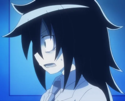 😨 Стикер «Не моя вина что я не популярна Watamote» для Telegram