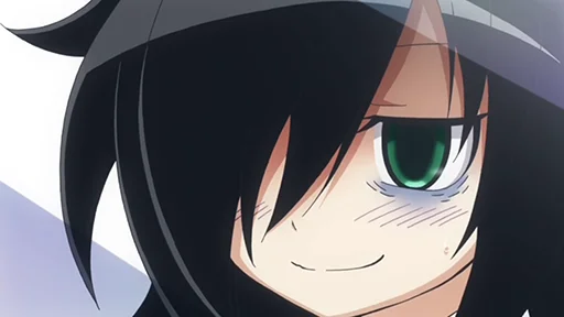 😌 Стикер «Не моя вина что я не популярна Watamote» для Telegram
