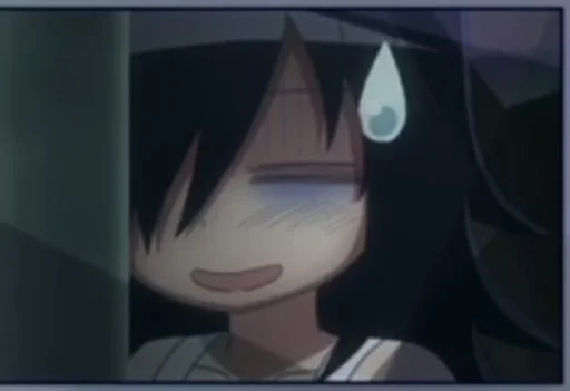 😅 Стикер «Не моя вина что я не популярна Watamote» для Telegram