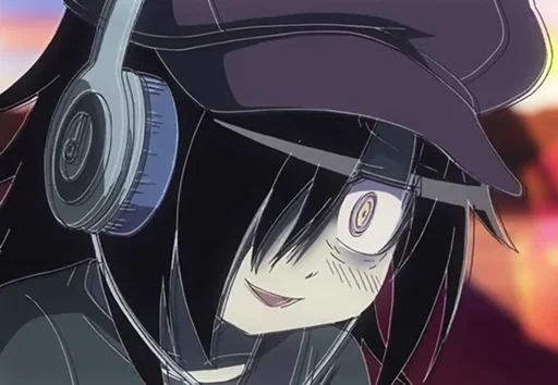🎧 Стикер «Не моя вина что я не популярна Watamote» для Telegram
