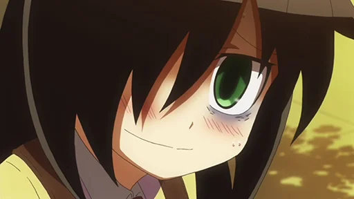 ☺️ Стикер «Не моя вина что я не популярна Watamote» для Telegram