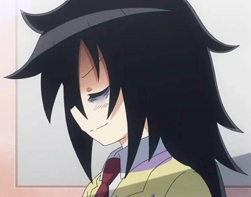 🆒 Стикер «Не моя вина что я не популярна Watamote» для Telegram