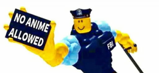 👮‍♂ Стикер «No Anime» для Telegram