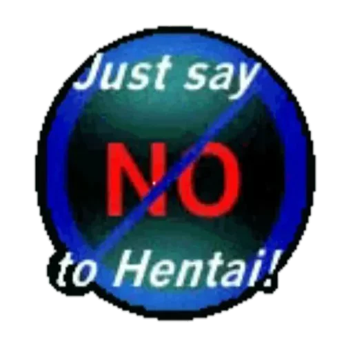 🚫 Стикер «No Anime» для Telegram