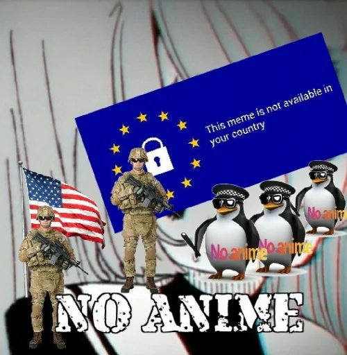 🚫 Стикер «No Anime» для Telegram