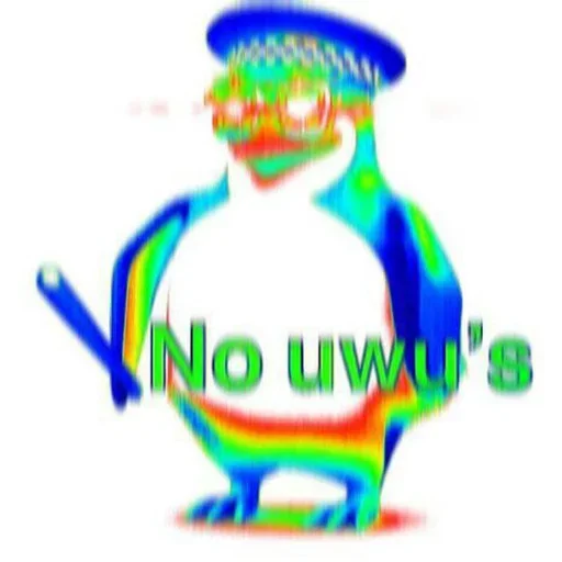 😎 Стикер «No Anime» для Telegram