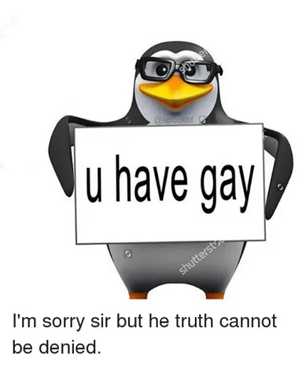 👨‍❤️‍👨 Стикер «No Anime» для Telegram