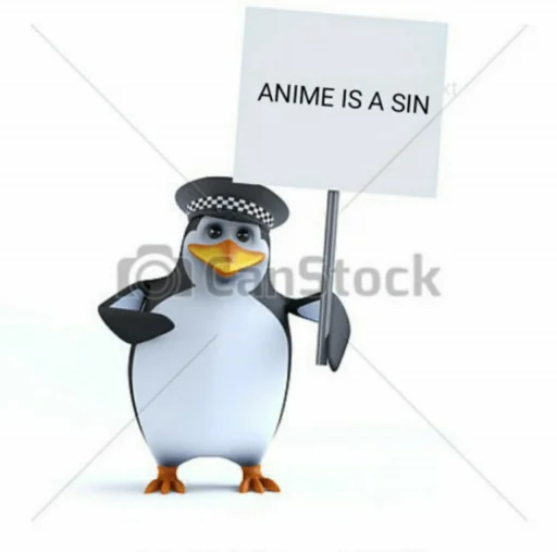 ✝ Стикер «No Anime» для Telegram