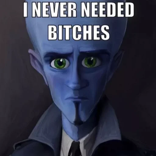 😐 Стикер «No bitches» для Telegram