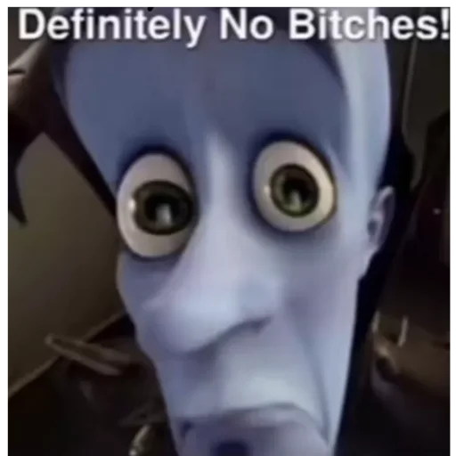 😂 Стикер «No bitches» для Telegram