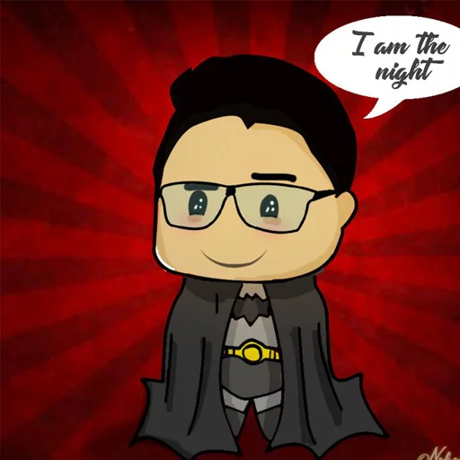 🦇 Стикер «nobody draws» для Telegram
