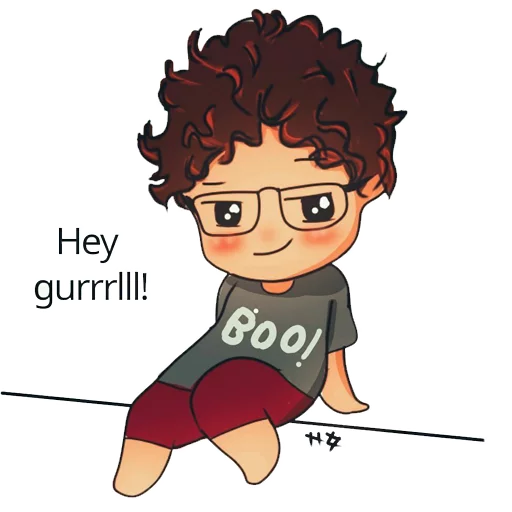 💋 Стикер «nobody draws» для Telegram