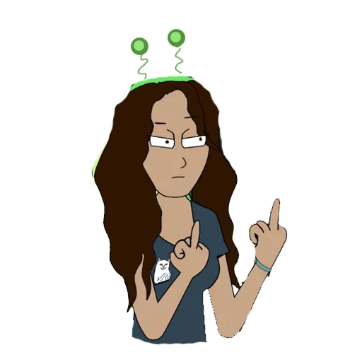 🖕 Стикер «nobody draws» для Telegram
