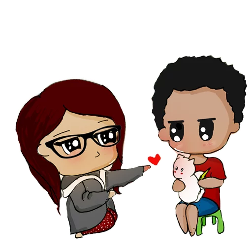 ❤ Стикер «nobody draws» для Telegram