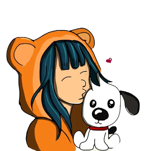 🐶 Стикер «nobody draws» для Telegram