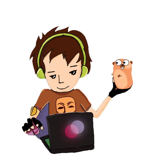 😈 Стикер «nobody draws» для Telegram