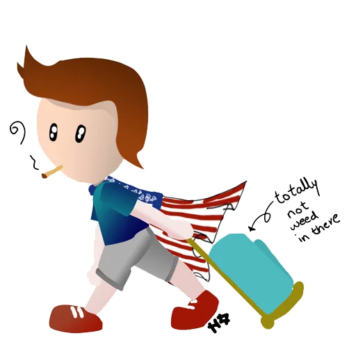 🇺🇸 Стикер «nobody draws» для Telegram